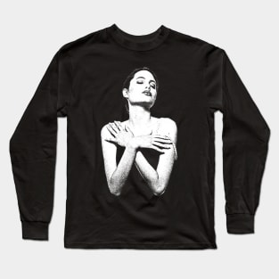 Young Angelina Jolie Long Sleeve T-Shirt